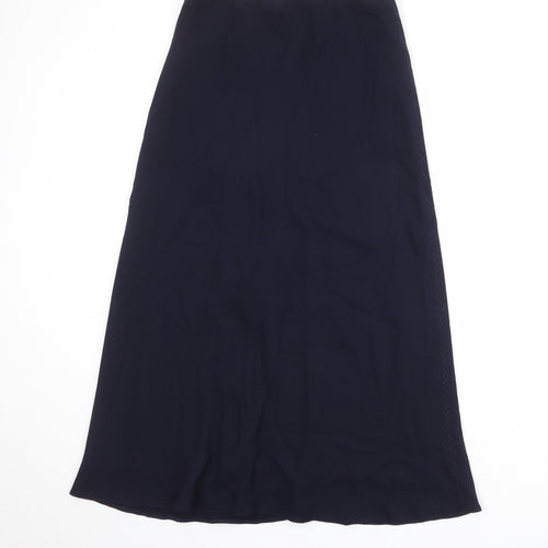 Marks and Spencer Womens Blue Viscose Swing Skirt Size 12