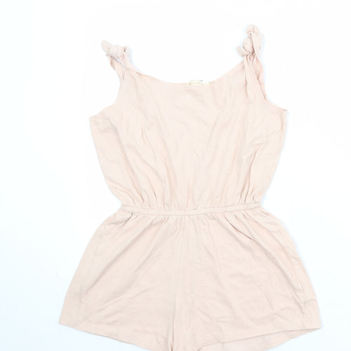 H&M Girls Pink Cotton Playsuit One-Piece Size 10-11 Years Pullover - Size 10-12