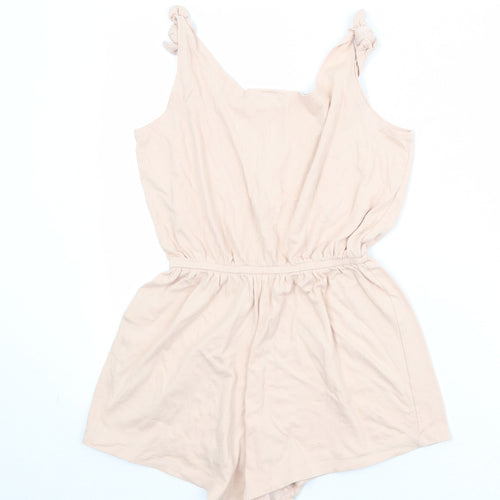 H&M Girls Pink Cotton Playsuit One-Piece Size 10-11 Years Pullover - Size 10-12