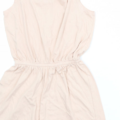 H&M Girls Pink Cotton Playsuit One-Piece Size 10-11 Years Pullover - Size 10-12