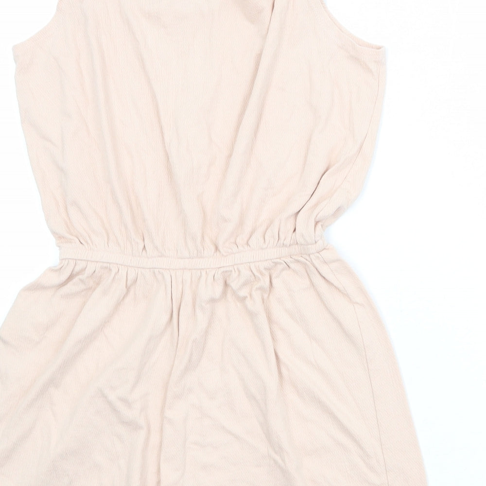 H&M Girls Pink Cotton Playsuit One-Piece Size 10-11 Years Pullover - Size 10-12