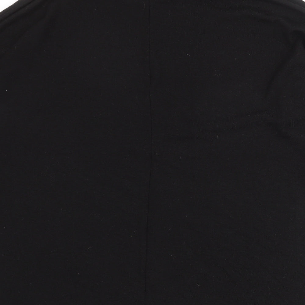 Noisy may Womens Black High Neck Acrylic Pullover Jumper Size 2XL