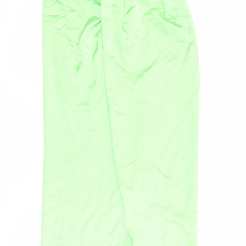 Zara Womens Green Polyester Maxi Skirt Size XS Zip
