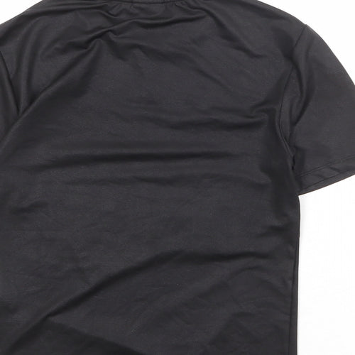 ASOS Womens Black Polyester Basic T-Shirt Size S Round Neck