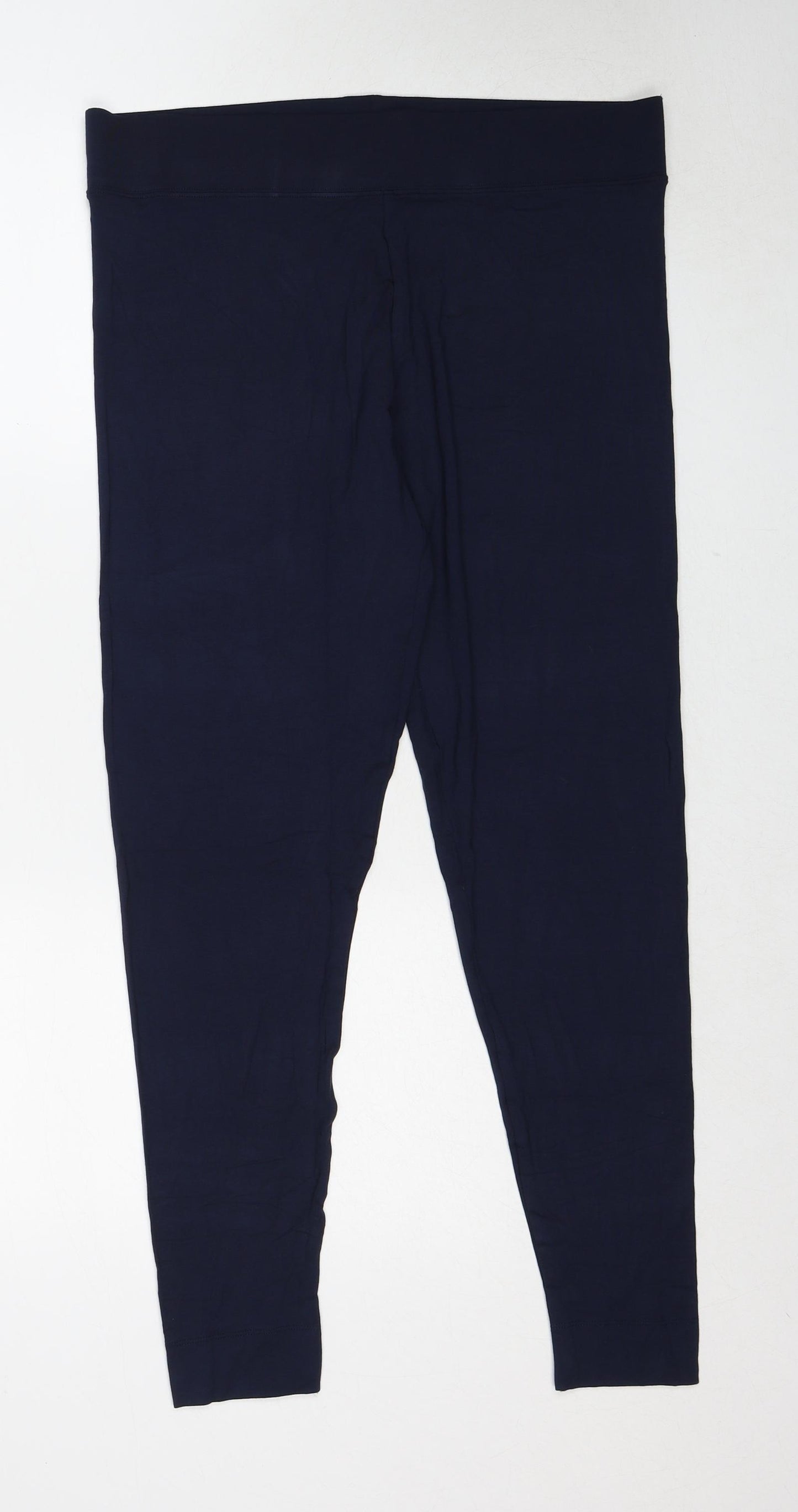 Marks and Spencer Womens Blue Viscose Jogger Leggings Size 16