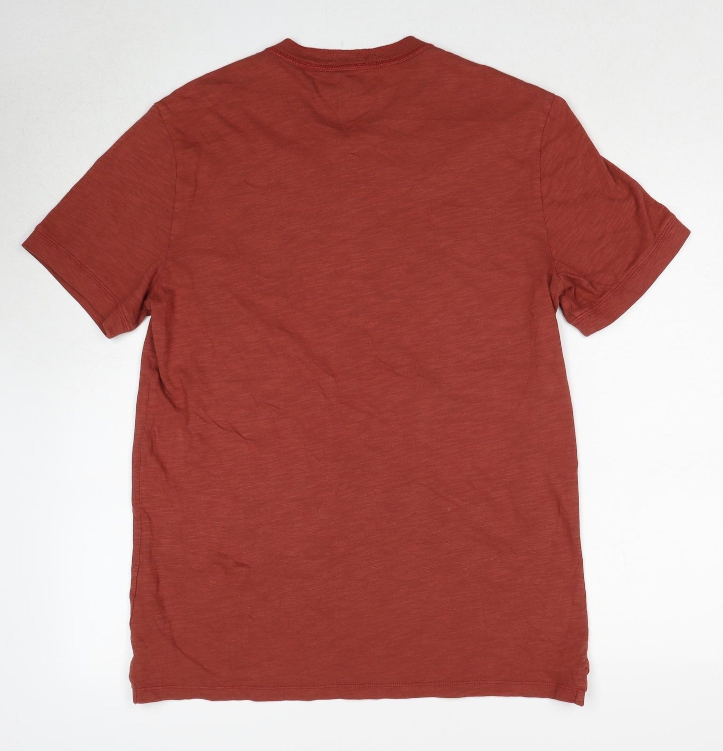 Gap Mens Brown Cotton T-Shirt Size M Round Neck
