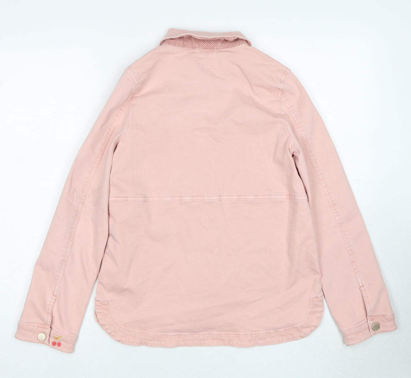 Joules Girls Pink Jacket Size 11-12 Years Snap