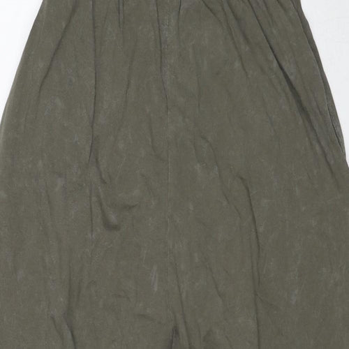 ASOS Womens Green Cotton Jumpsuit One-Piece Size 14 Pullover