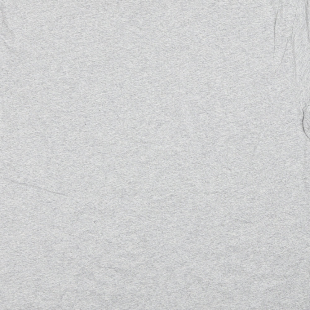 Finisterre Mens Grey Cotton T-Shirt Size M Round Neck