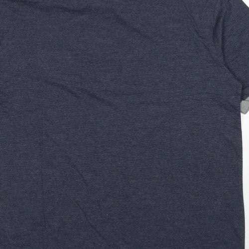 Atlas Mens Blue Cotton Polo Size M Collared Pullover - Rugby Club Canada