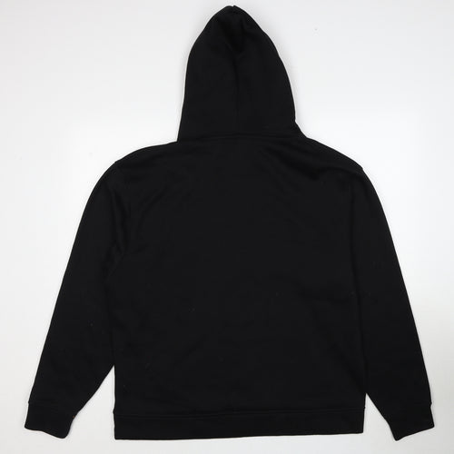 Italia Mens Black Cotton Pullover Hoodie Size 3XL