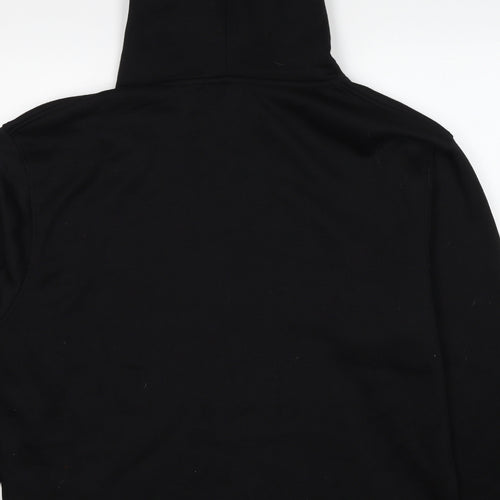 Italia Mens Black Cotton Pullover Hoodie Size 3XL