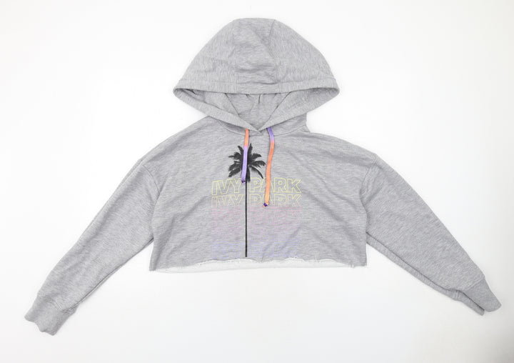 IVY PARK Womens Grey Polyester Pullover Hoodie Size S Pullover