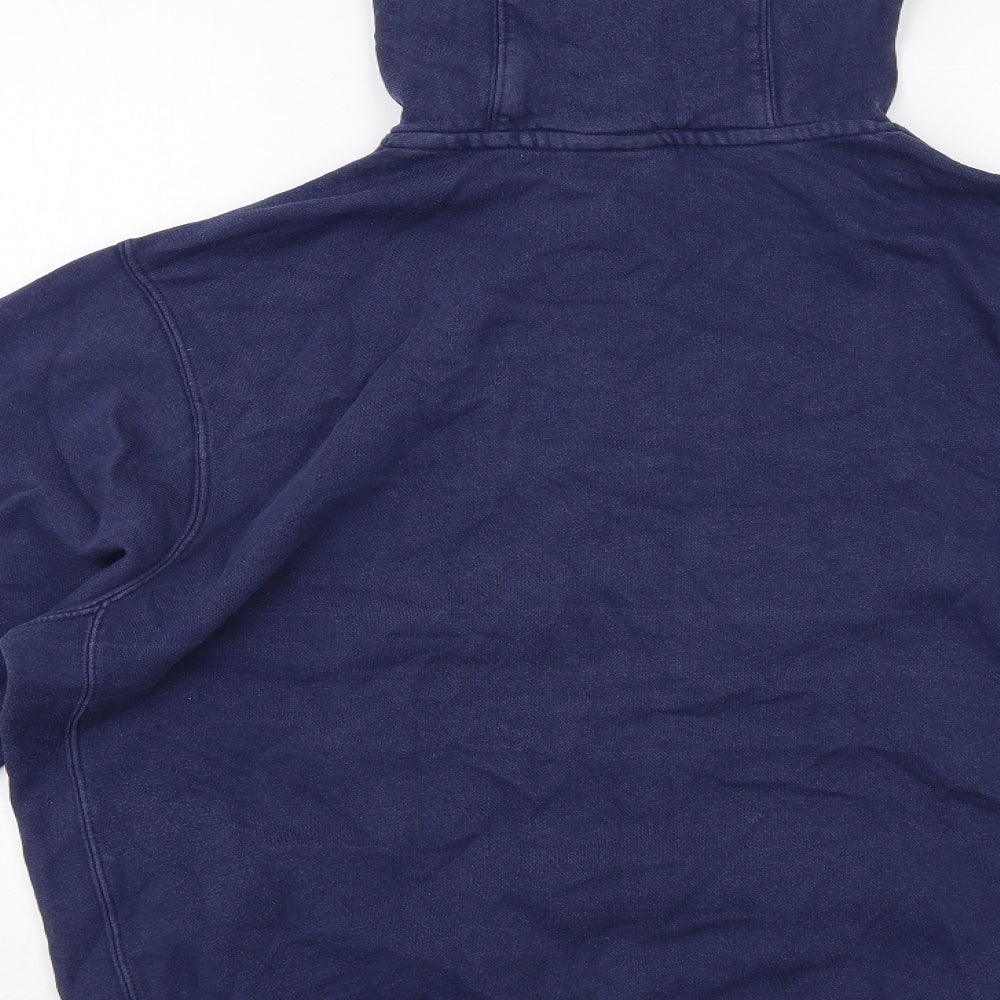 Nike Mens Blue Cotton Pullover Hoodie Size M