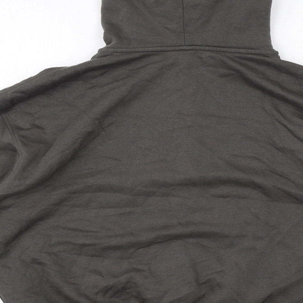 H&M Womens Grey Cotton Full Zip Hoodie Size S Zip - New York