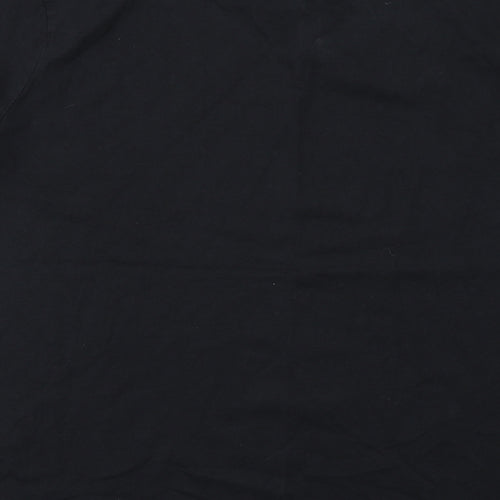 Jacamo Mens Black Cotton T-Shirt Size 2XL Round Neck