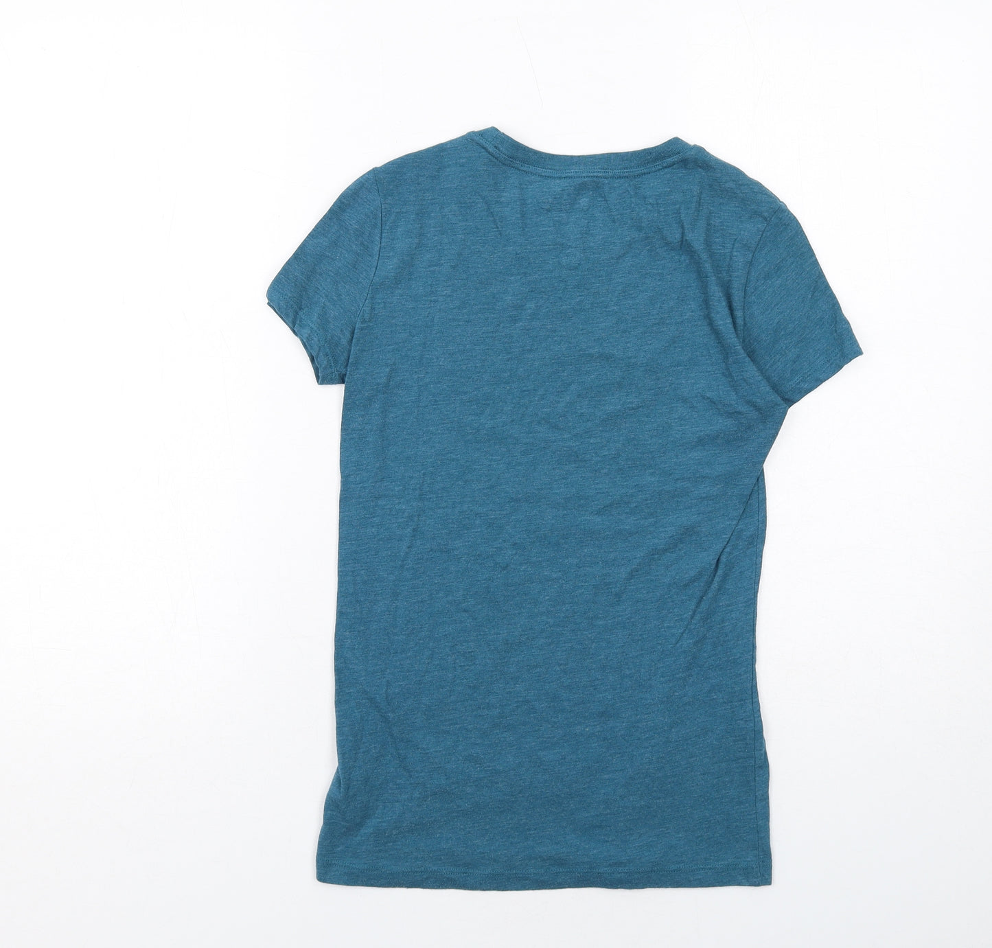 Free State Womens Blue Cotton Basic T-Shirt Size XS Round Neck - Aero