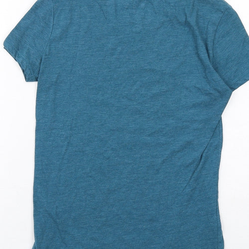 Free State Womens Blue Cotton Basic T-Shirt Size XS Round Neck - Aero