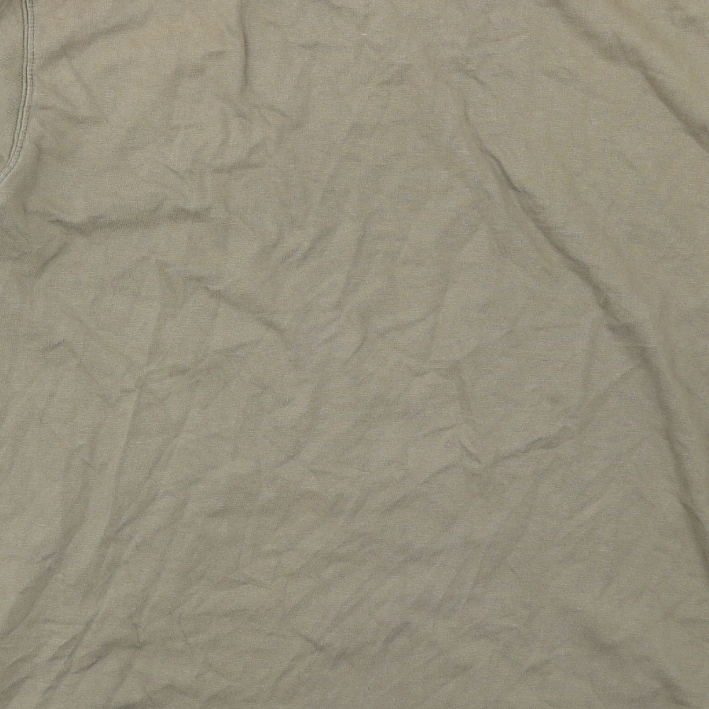 Animal Mens Green Cotton T-Shirt Size M Round Neck - Motel Animal