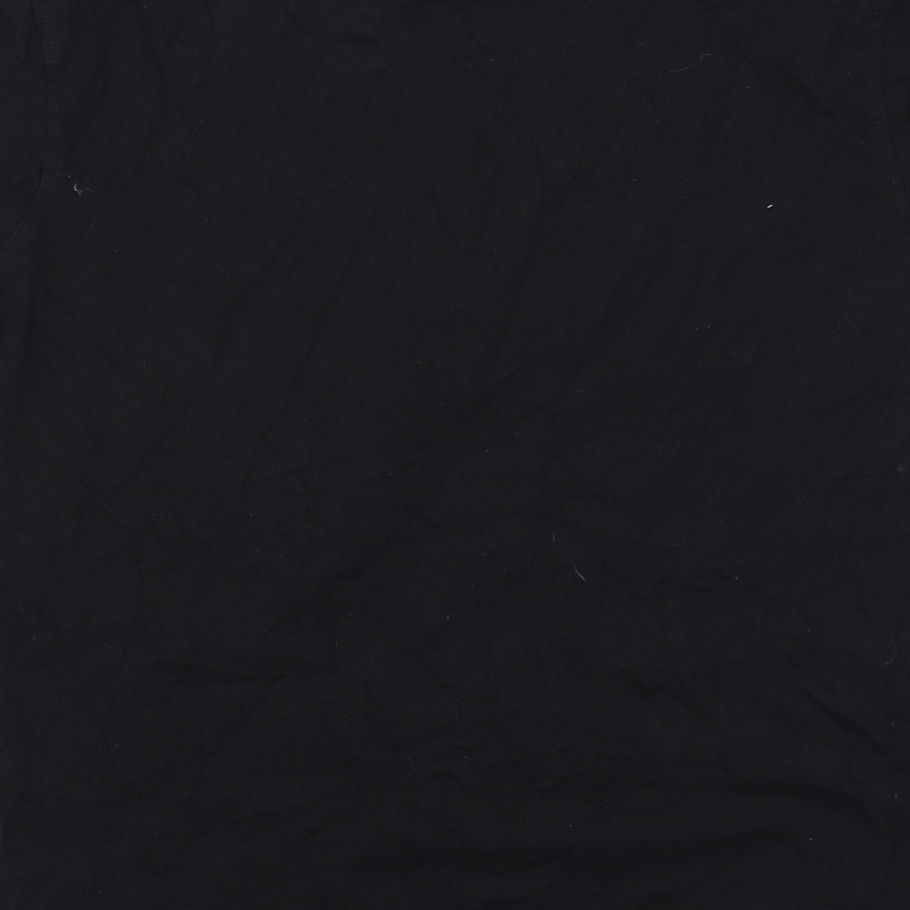 Saltrock Boys Black Cotton Basic T-Shirt Size 13 Years Round Neck Pullover - Salt Rock