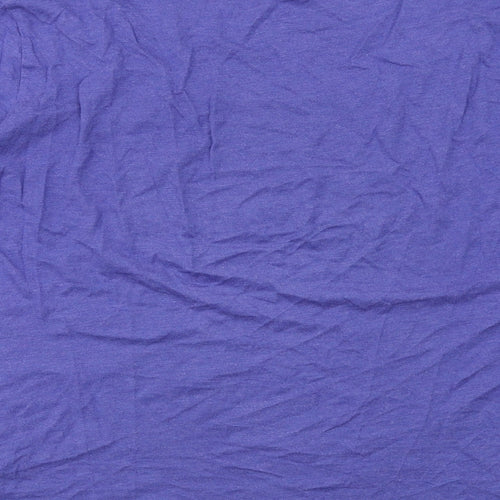 Fat Face Womens Blue Cotton Basic T-Shirt Size 16 Round Neck