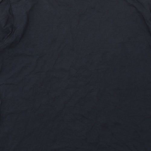 Animal Mens Black Cotton T-Shirt Size M Round Neck