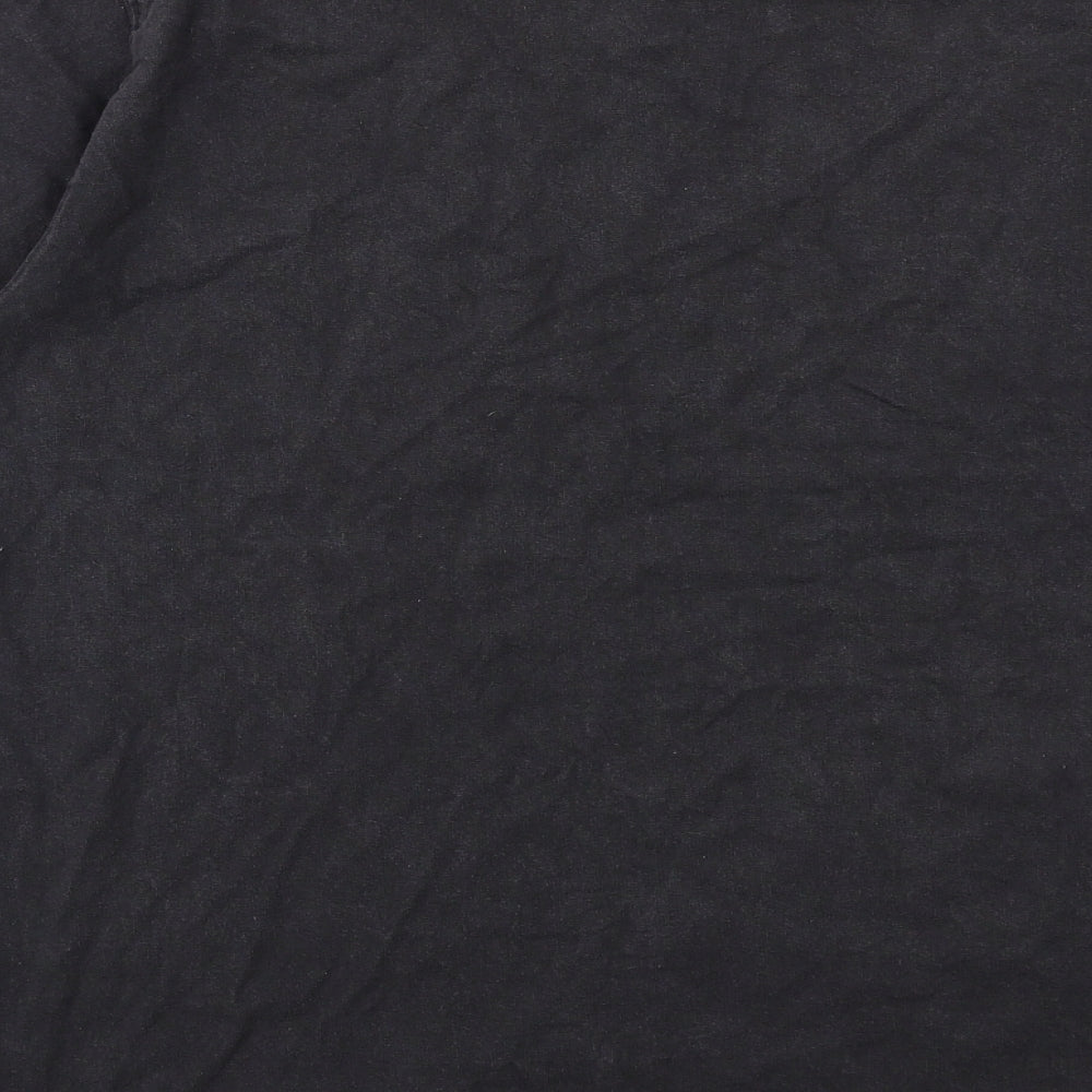 Dickies Mens Black Cotton T-Shirt Size XL Round Neck