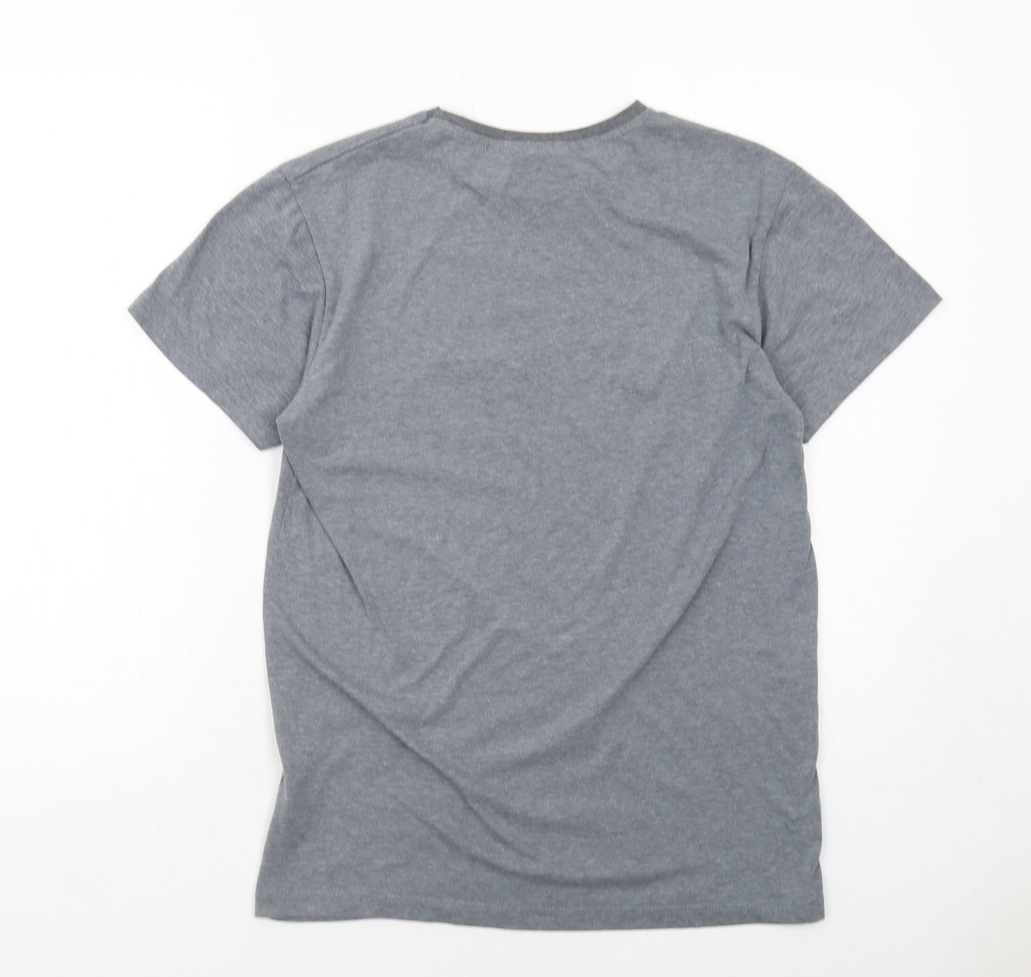 Batman Mens Grey Polyester T-Shirt Size M Round Neck - Batman