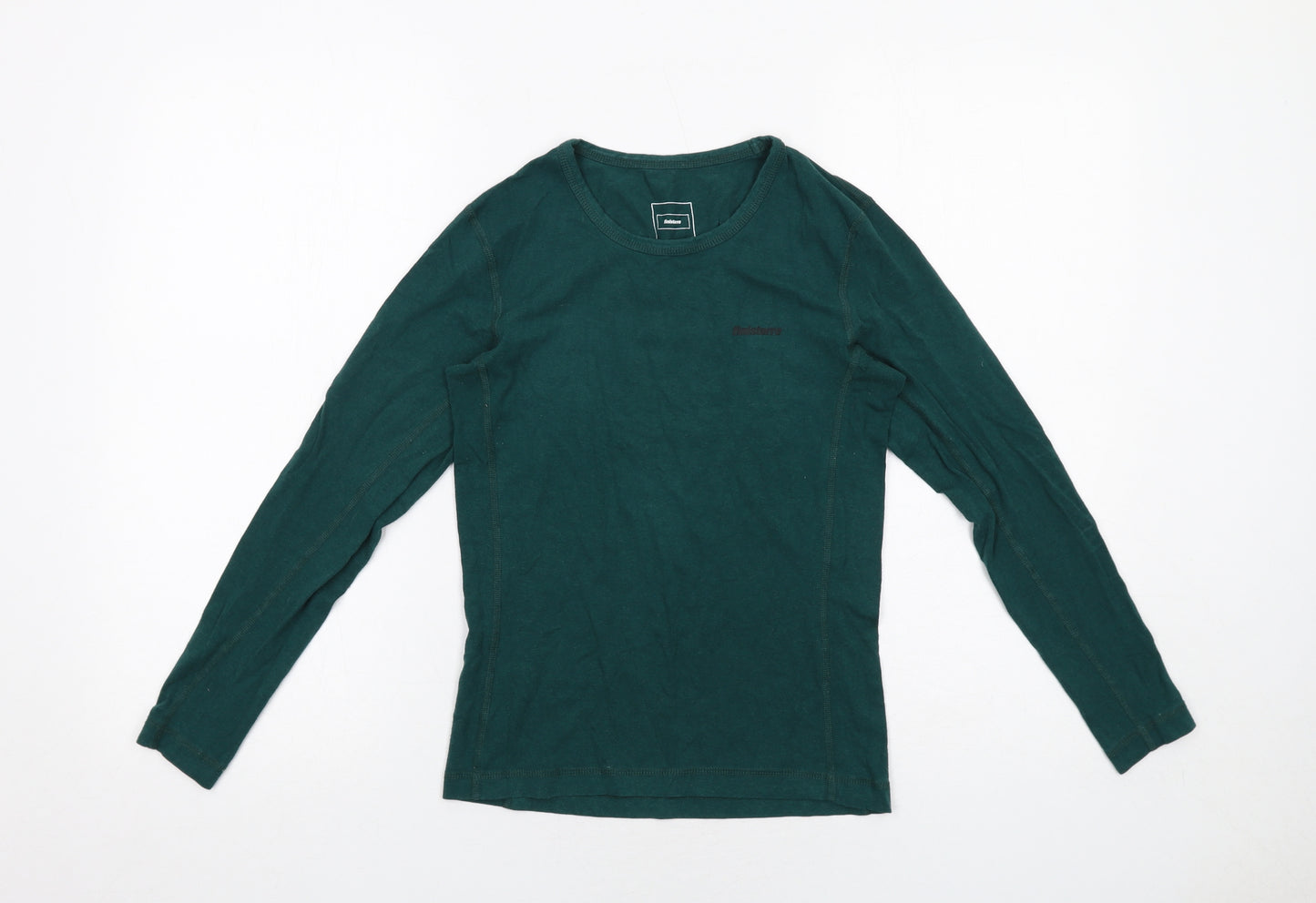Finisterre Womens Green Viscose Basic T-Shirt Size 8 Round Neck