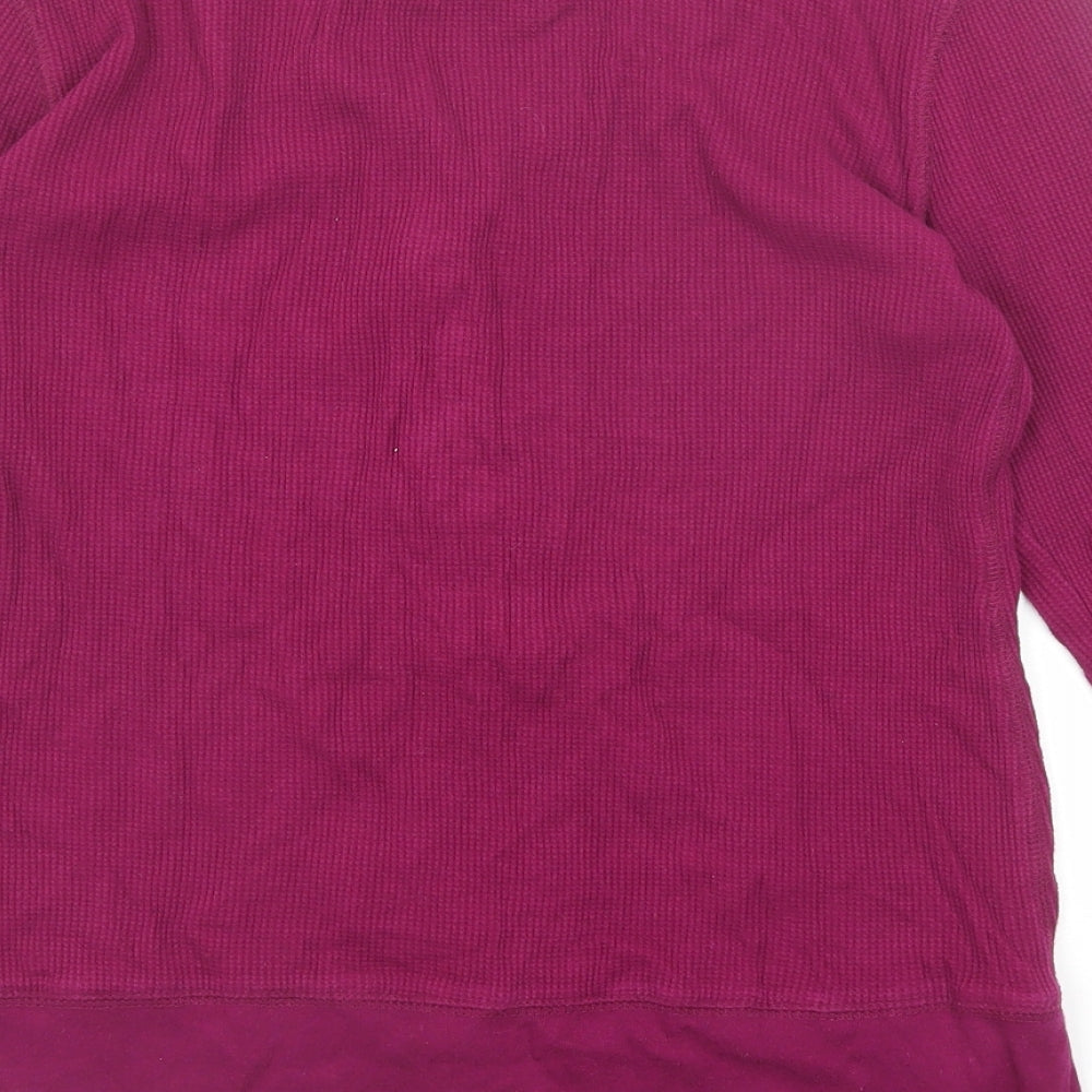NEXT Womens Purple Scoop Neck Cotton Pullover Jumper Size 14