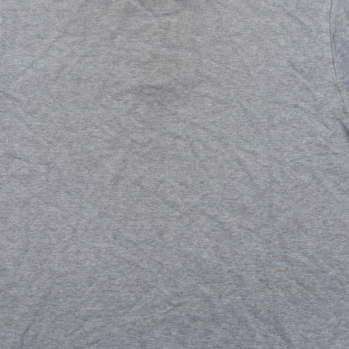 Blue Harbour Mens Grey Geometric Cotton Polo Size L Collared Button