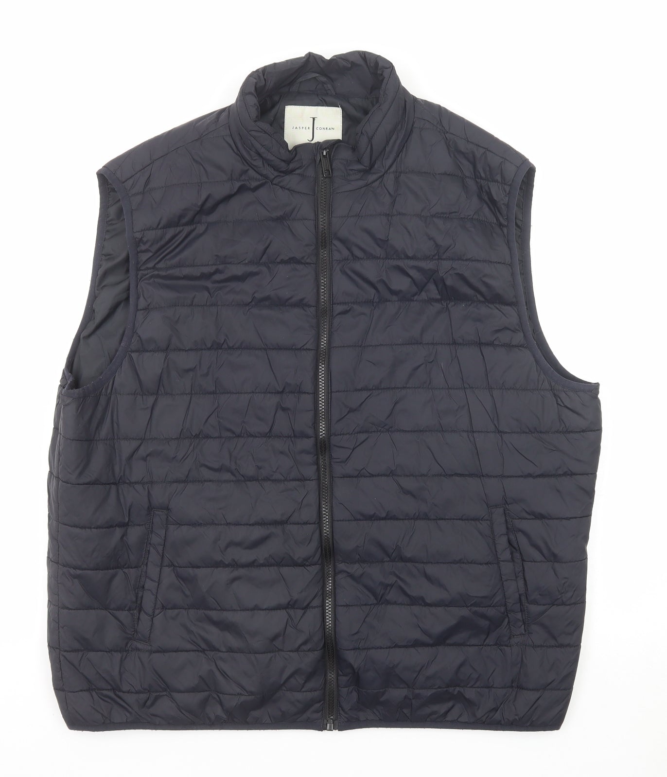 Jasper Conran Mens Grey Gilet Jacket Size XL Zip