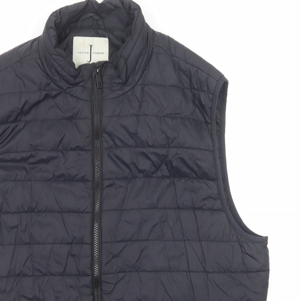 Jasper Conran Mens Grey Gilet Jacket Size XL Zip