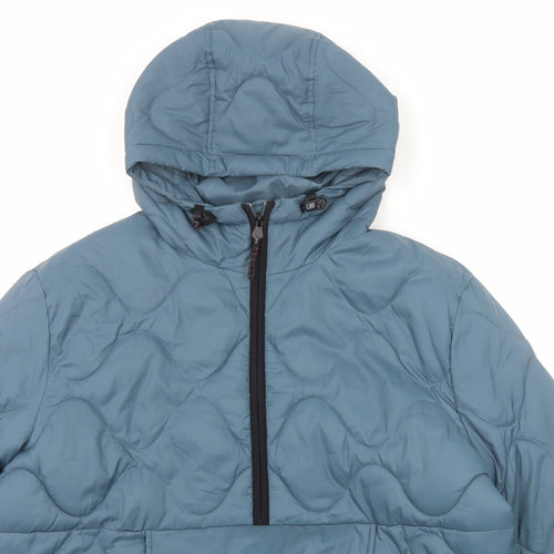 Good Move Womens Blue Anorak Jacket Size 12 Zip