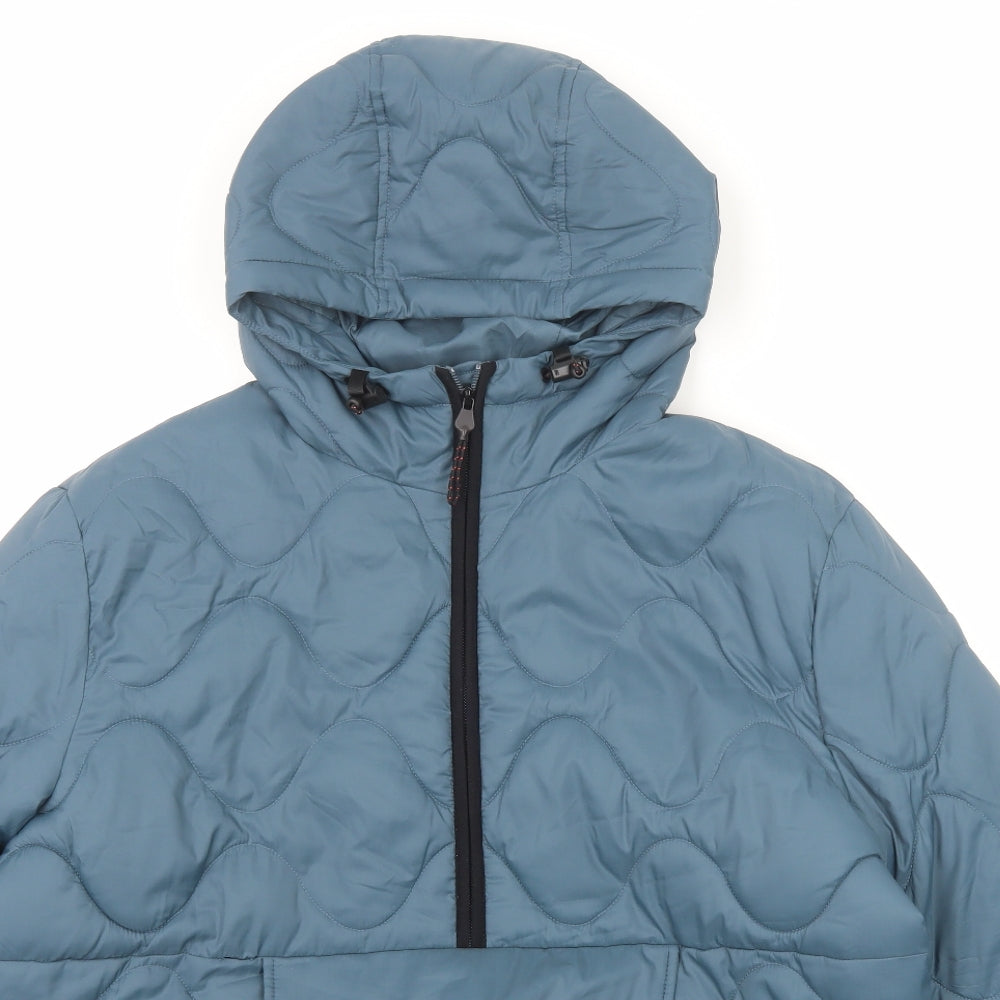 Good Move Womens Blue Anorak Jacket Size 12 Zip