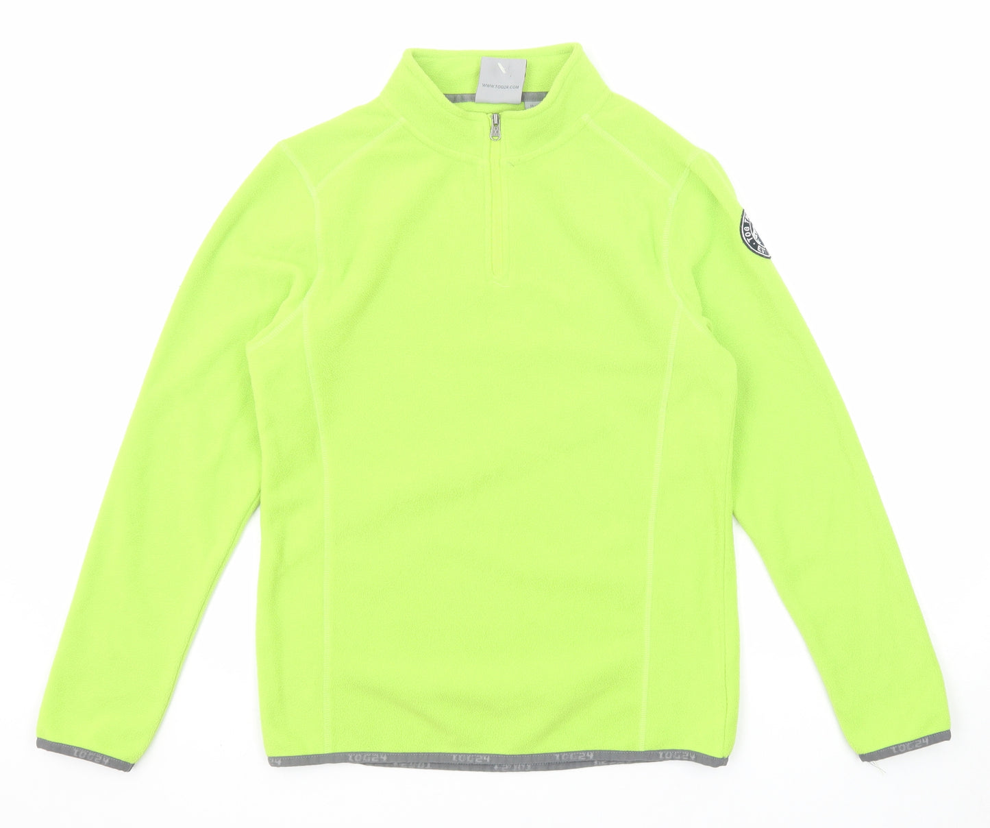 TOG24 Boys Green Polyester Pullover Sweatshirt Size 13 Years Zip