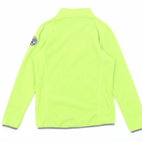 TOG24 Boys Green Polyester Pullover Sweatshirt Size 13 Years Zip