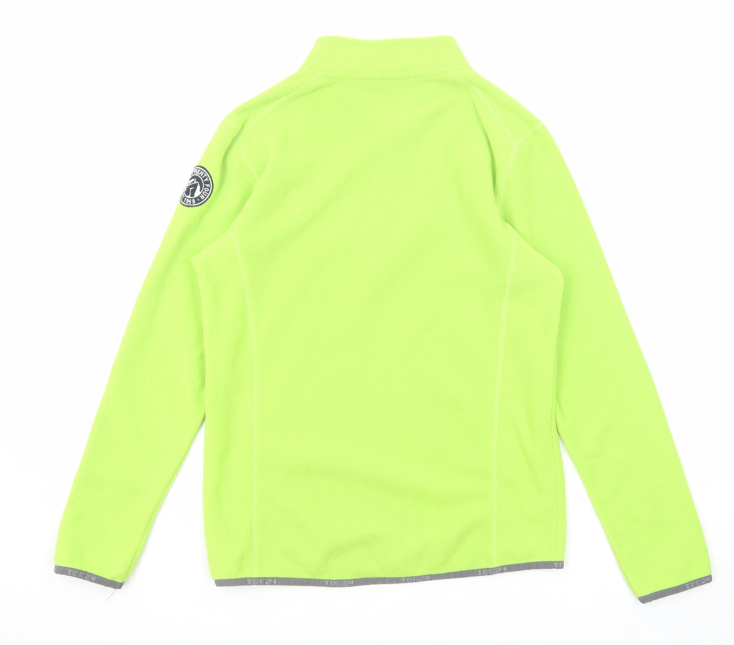 TOG24 Boys Green Polyester Pullover Sweatshirt Size 13 Years Zip