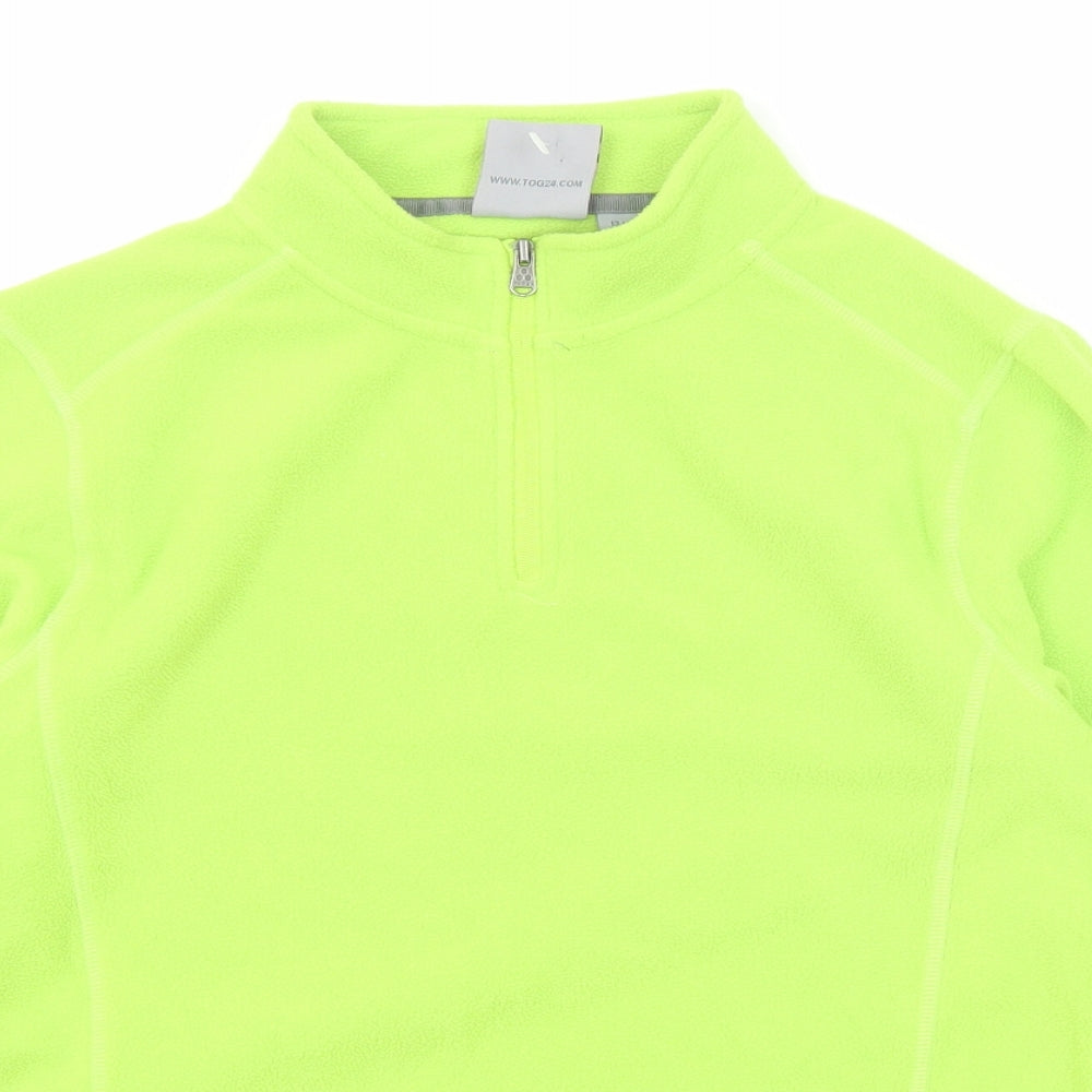 TOG24 Boys Green Polyester Pullover Sweatshirt Size 13 Years Zip