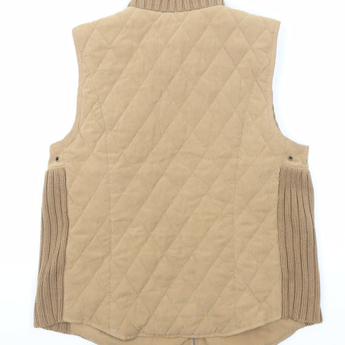 Orvis Womens Beige Gilet Jacket Size 6 Snap