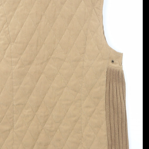 Orvis Womens Beige Gilet Jacket Size 6 Snap