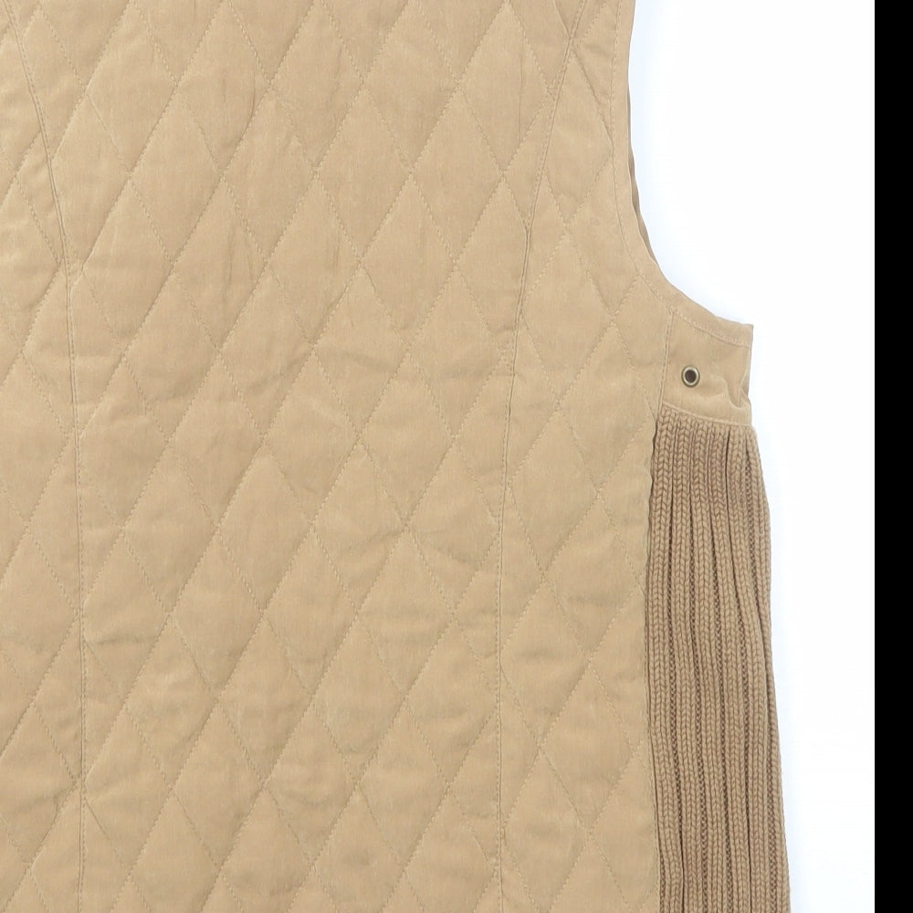 Orvis Womens Beige Gilet Jacket Size 6 Snap