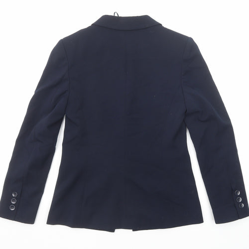 Marks and Spencer Womens Blue Polyester Jacket Suit Jacket Size 10