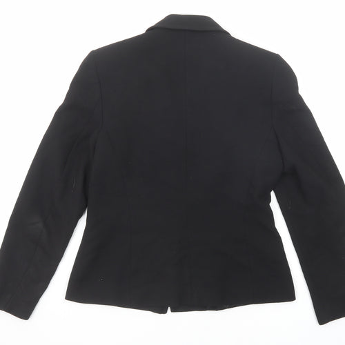 Marks and Spencer Womens Black Jacket Blazer Size 10 Button