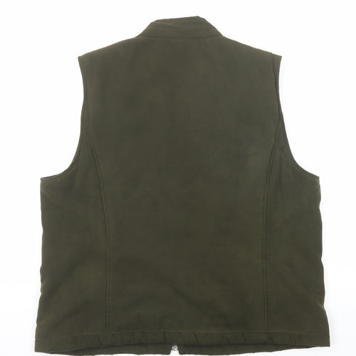 Portland Womens Green Gilet Jacket Size 18 Zip