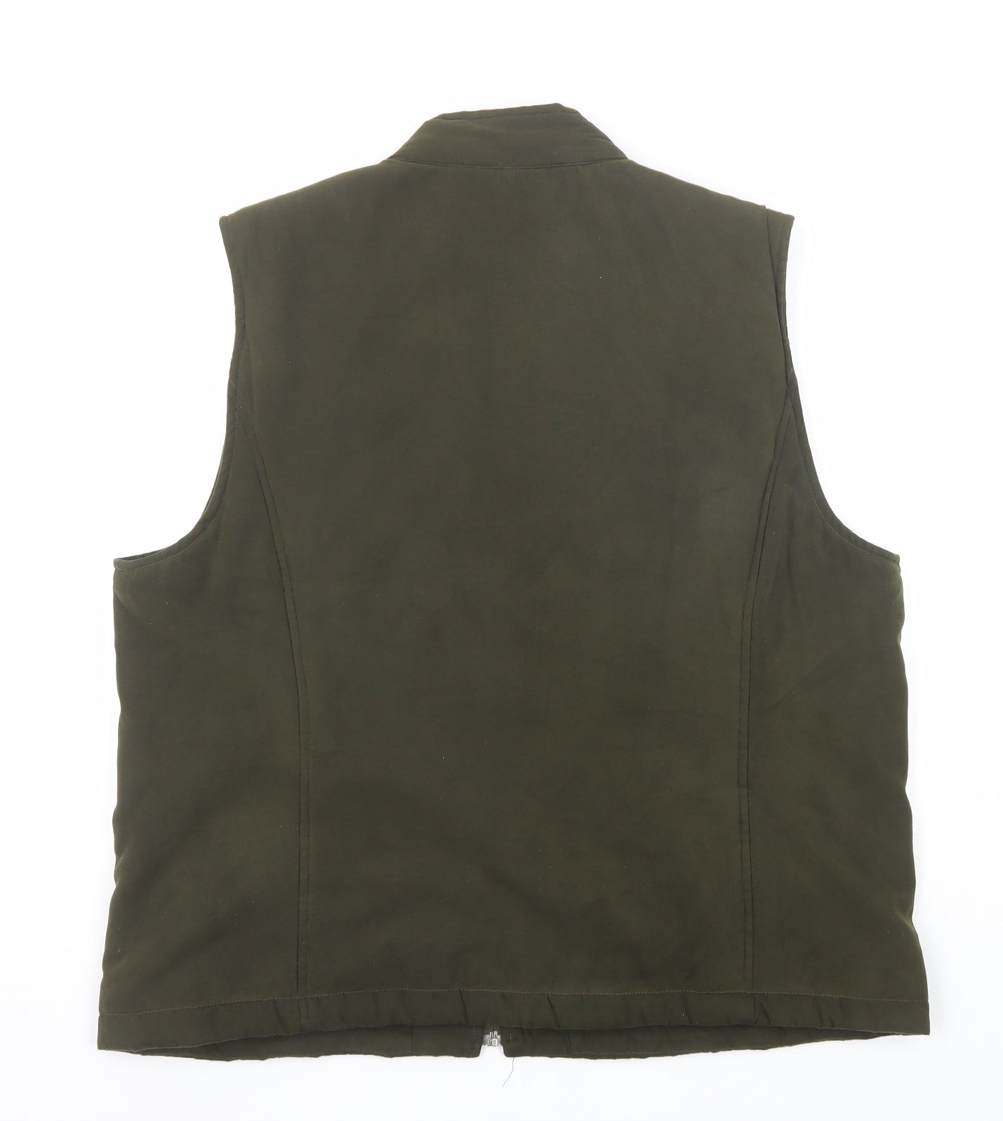 Portland Womens Green Gilet Jacket Size 18 Zip
