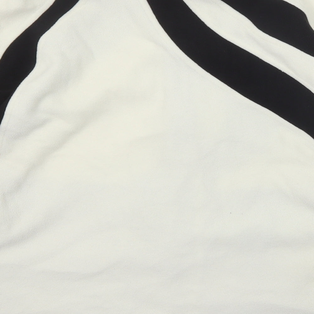 Blast Womens White Geometric Jacket Size L Zip