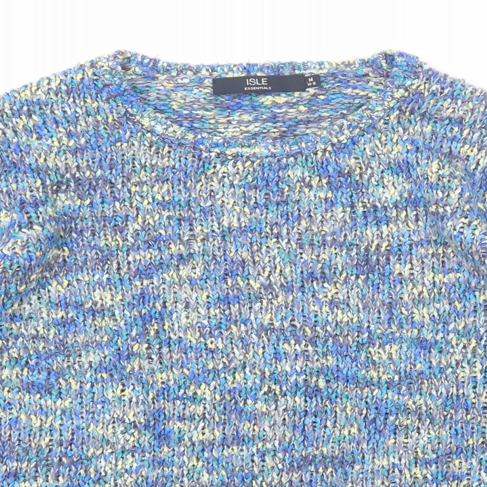 EWM Womens Blue Round Neck Polyester Pullover Jumper Size 14 - Size 14-16
