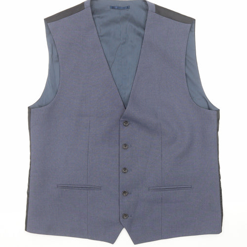NEXT Mens Blue Polyester Jacket Suit Jacket Size 44 Regular