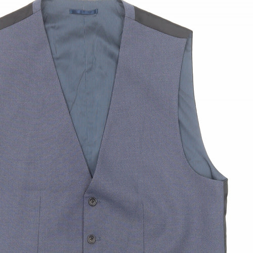 NEXT Mens Blue Polyester Jacket Suit Jacket Size 44 Regular